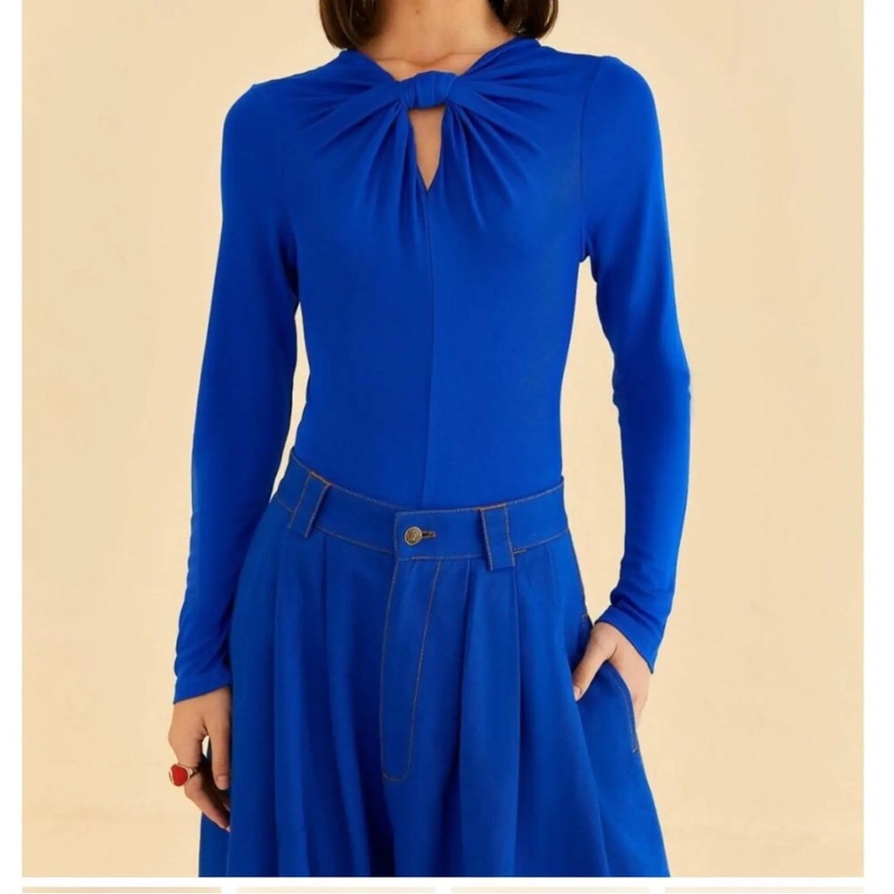 NWT Farm Rio long sleeve blue bodysuit, Size XS

SO cute, never worn